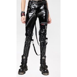 🖤 Vinyl Zipper Pants by Tripp NYC Size 27/5 NWT